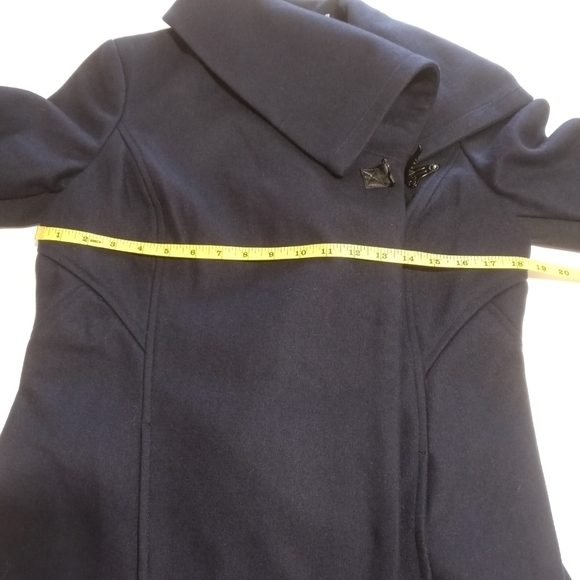 Sam Edelman Kit Asymmetrical Wool Blend Coat Size Small - Picture 10 of 14